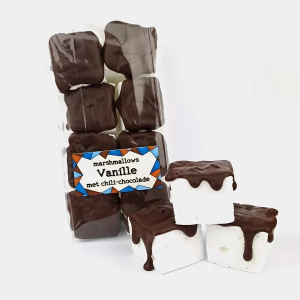 Marshmallows Vanille met Chilichocolade