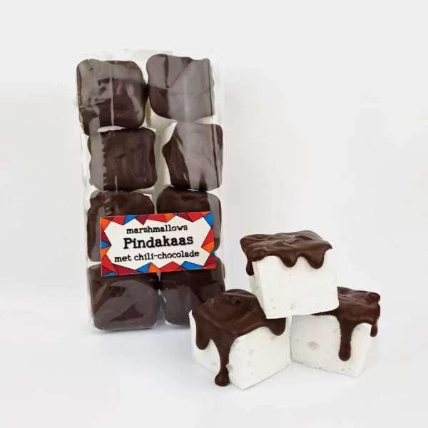 Marshmallows Pindakaas met Chilichocolade