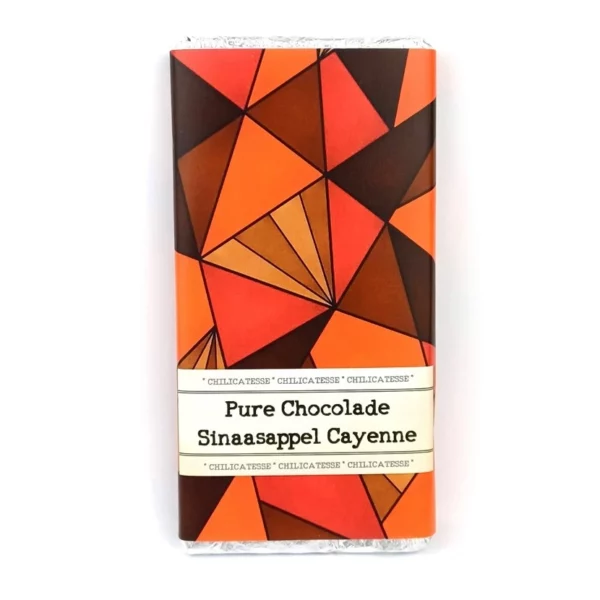 Chocoladereep Puur Cayenne&Sinaasappel